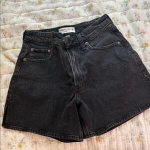 Abercrombie & Fitch Black Jean Shorts